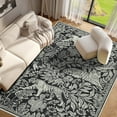 thumbnail image 4 of Garvee 5x7 Modern Abstract Print Rugs, Washable Living Room Rug Non Slip Non-Shedding Forest Tiger Floor Rugs Carpet, Soft Stain Resistant Indoor Rug for Dining Room Bedroom, Black, 4 of 9