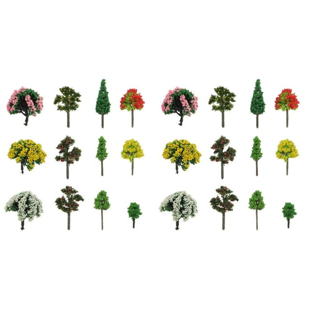 Trees Mini Garden Fake Decoration Supplies Diorama Desk Dollhouse Tree Trees Model Zen Scale Ho Miniature Train Decor