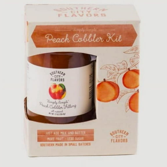 SOUTHERN CITY FLAVORS - Peach Cobbler Kit, Just add Milk and Butter