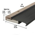thumbnail image 3 of M-D Building Products 78634 5-5/8 in. x 1-1/8 in. x 36 in. Bronze Adjustable Aluminum & Hardwood Threshold, 3 of 5