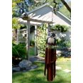 thumbnail image 2 of Oscar Owl Tan Bamboo Windchime, 2 of 2