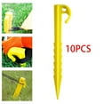 thumbnail image 3 of 10 Pieces Tent Stakes Pegs Ground Nails Rust- for Camping Hiking Canopy Yellow, 3 of 6