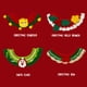 thumbnail image 4 of Christmas holly branches, Christmas cat dog yarn crochet collars, rabbit collars, party pet accessories, outdoor collars - M (25-30cm), 4 of 5