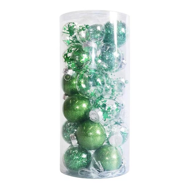 Juego de bolas navideñas antirroturas EZLIFE para Decoración navideña colgante para árbol de Navidad T2 N6P6