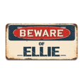 thumbnail image 1 of SignMission A-LP-04-496 Beware of Ellie Aluminum License Plate, 1 of 1