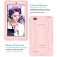 thumbnail image 5 of FIEWESEY Case for Walmart Onn 7 Inch 1st/2nd Gen Tablet, Heavy-Duty Drop-Proof and Shock-Resistant Rugged Hybrid Built-in Stand For Walmart Onn Tablet 7 Inch Model 100005206/100015685(Rose Gold), 5 of 7