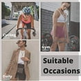 thumbnail image 4 of Shorts de Cyclisme pour Femmes avec Poches, Shorts de Yoga Taille Haute, 4 of 4