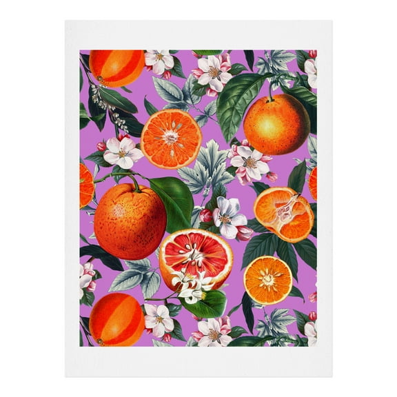 Society6 Vintage Fruit Pattern X by Burcu Korkmazyurek Art Print