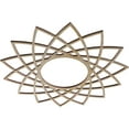 thumbnail image 2 of Ekena Millwork 18"OD x 6 7/8"ID x 1/4"T Eleanor Wood Fretwork Pierced Ceiling Medallion, Birch, 2 of 3