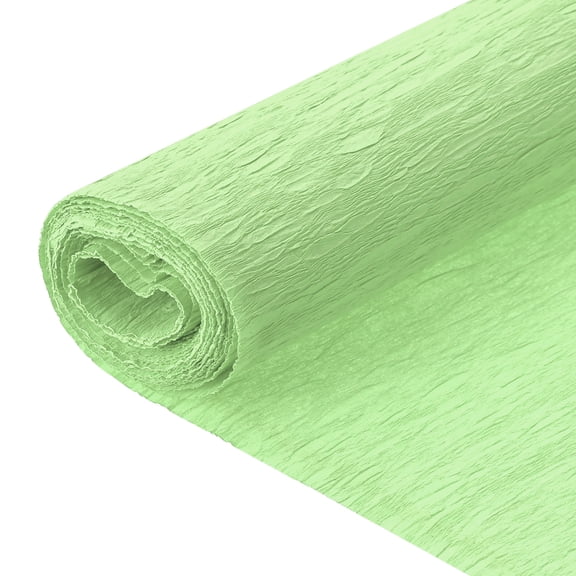 Uxcell Crepe Paper, 7.9ft Long 20 Inch Wide Light Green Crepe Paper Roll