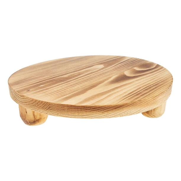 Stable Wood Plant Stand Flower Pot Base Holder Garden Flowerpot Display Stand