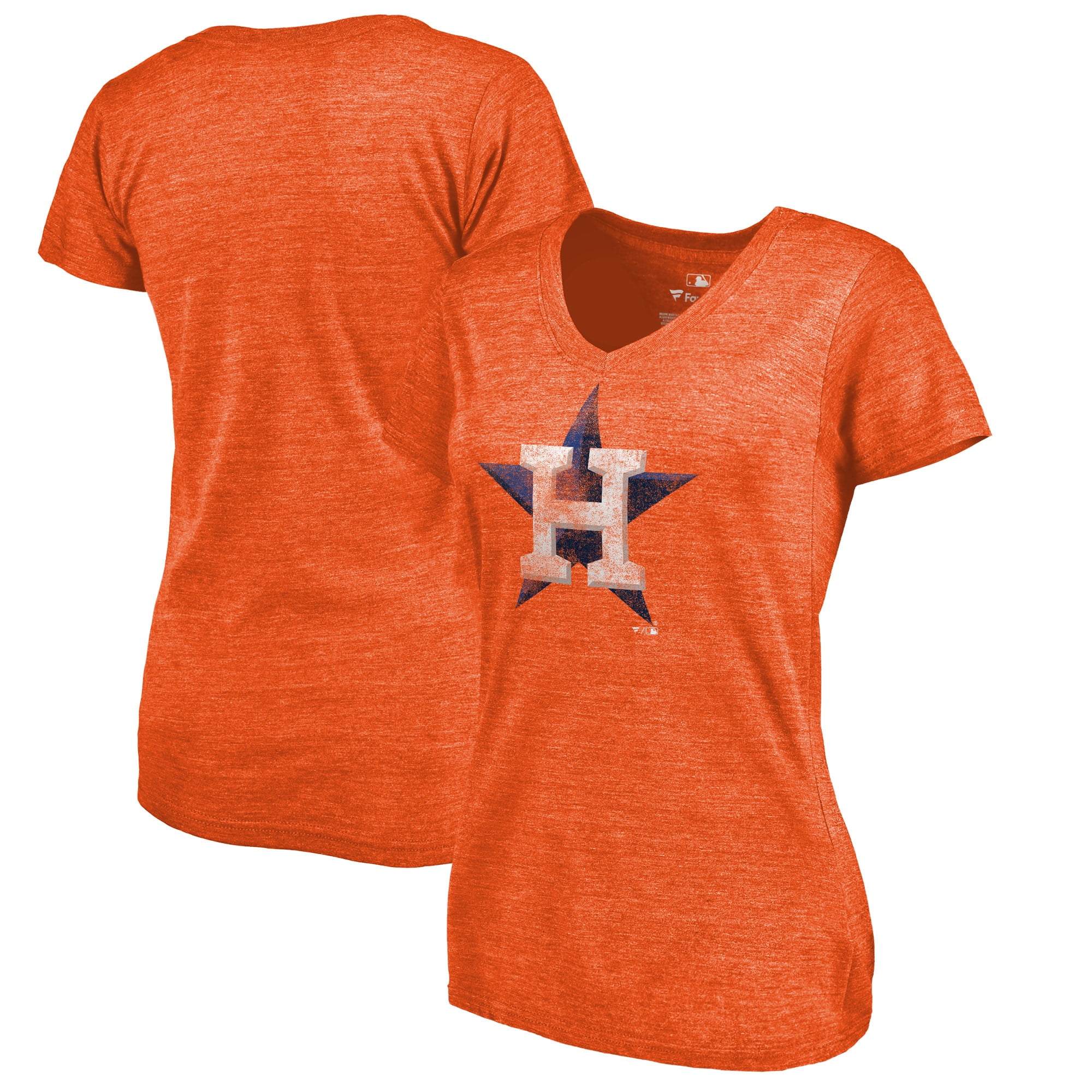 Houston Astros Fanatics Branded Women's Distressed Team TriBlend V
