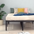 thumbnail image 2 of VENI 18" Heavy Duty Rounded Edge Bed Frame with Steel Slats Large Storage , King, 2 of 8