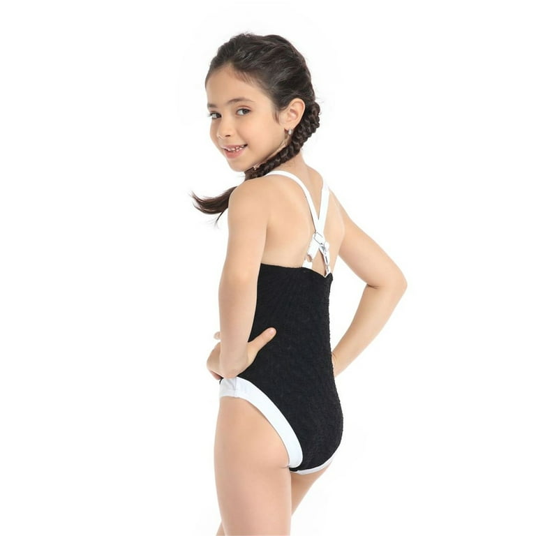 NKOOGH Girls Swim Suit Size 16 Girls Size 12 Swimsuit Teen Kids Girls  Swimsuits Onepiece Kids Black Swimsuits Chest Pads Girl Sun Solid Color  Cute