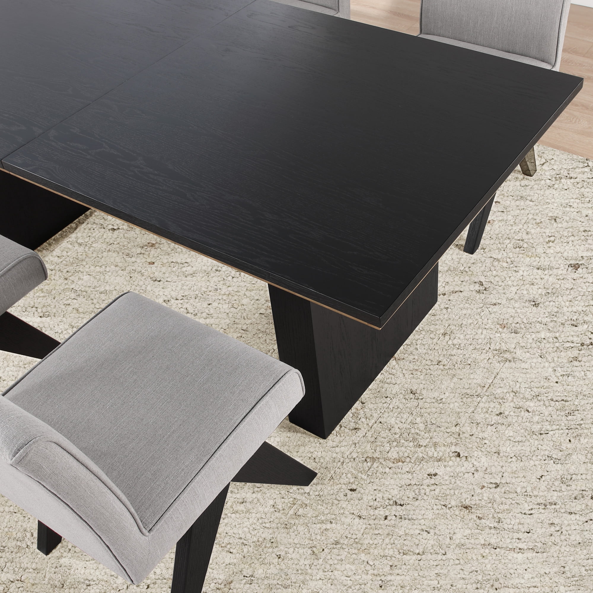 Steve Silver Magnolia Modern Upholstered Dining Chair, Set of 2, Gray