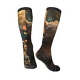thumbnail image 5 of Lsque Sunshine Butterfly Flower Bear Printed Crew Socks Men's Women's LightWeight Thin Casual Calf Socks ,Knee High Socks,Cotton Socks, 5 of 9