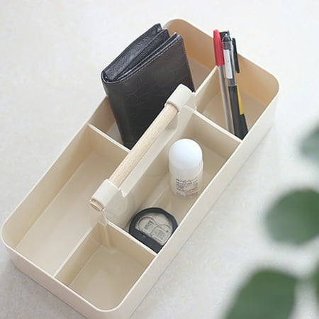 Rvasteizo Organazation and Storage Desktop Storage Box Cosmetic Storage Box Remote Control Sundries Counter Top Dressing Table Lipstick Eye Shadow Pen Container Sorting Box