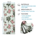 thumbnail image 2 of LightGreen Dinosaurs Floral Pattern Hot Yoga Mat Towel Non Slip for Hot Yoga - Quick-Drying Yoga Mat Cover with 4 Corner Pockets with Travel Bag - Hot Yoga Towel Non Slip 74"x26", 2 of 6
