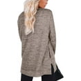 thumbnail image 2 of Women's Long Sleeve Shirts Casual Oversized Sweatshirts With Pockets Tunic Tops, 2 of 2