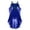 Blue, variant on Gothic Corset Dress for Women Plus Size Gown with Flounce Floral Brocade Tea Length Elegant Party Wear