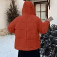 thumbnail image 4 of Ashirexll Womens Puffer Coats, Winter Coats for Women, Solid Color Hooded Coat with Zipper Closure and Double Pockets, 4 of 7