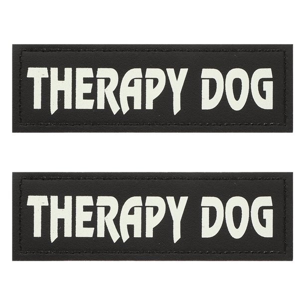 1 par de parches para chaleco de perro, parche reflectante para chaleco de perro, parche para arnés de perro, placa de identificación extraíble para perro