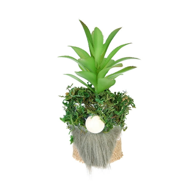 Mefallenssiah Simulation Succulent Potted Faceless Doll Simulation Potted Gnome Decoration Spring Decorations