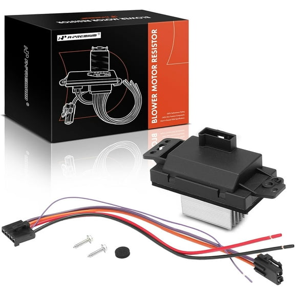 A-Premium Blower Motor Resistor Replacement for Chevrolet Impala 2004-2013 Monte Carlo Silverado 1500 2500 3500 GMC Buick Cadillac Oldsmobile Saab
