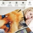 thumbnail image 3 of ONETECH  Fox Flowers Floral Blanket Flower Gifts for Women Kids Girls Mom Dad Men Birthday Christmas Mother's Day Presents for Wife Mother Plush Throw Blankets, 3 of 6