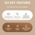 thumbnail image 3 of Wallpaper self-adhesive for wall PVC Linen-Look Fabric Wallpaper Peel-and-Stick Vinyl Roll, Waterproof & Washable, Removable & Easy to Install for Accent Walls in Living Room & Bedroom 23.62in*118.11, 3 of 17
