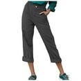 thumbnail image 1 of Womens Trousers Back Pants Elastic Waist Drawstring Pants Casual Pants Womens Fall Clothes Business Casual Casual Pants Set for plus Size Women Women Pants Casual Elastic Waist Dress Pants for Women, 1 of 5
