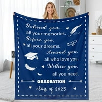 Graduation Gifts Blanket 50x60, Class of 2025 Blanket for Her, 2025 College High School Graduation Gifts for Women Men Senior 2025 Gifts Blanket 2025 Graduation Decorations Blankets and Throws