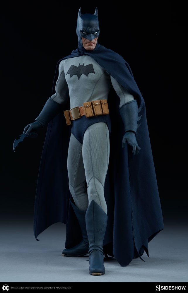 Sideshow Dark Knight DC Blue Gray Suit 12 Inch Action Figure NEW IN STOCK