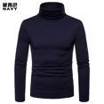thumbnail image 3 of Men Thermal Cotton High Neck Sweaters Stretch Turtleneck Shirt Tops, 3 of 7