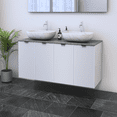 thumbnail image 2 of Nicole 4D 120 Double Sink Floating Bathroom Vanity (48" Width), 2 of 6