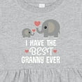 thumbnail image 4 of Inktastic Best Granny Ever Grandchild Girls Baby Dress, 4 of 5