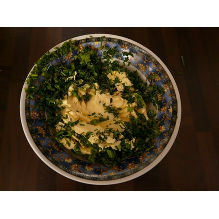 - LAMINATED POSTER Butter Margarine Thyme Chives Parsley Herb Butter Poster Print 24 x 36