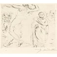 thumbnail image 2 of Lovis Corinth 22x20 Black Ornate Framed Double Matted Museum Art Print Titled: The Banquet of Trimalchio - Pl.XI (1919), 2 of 5