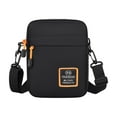 thumbnail image 2 of Bolso bandolero para hombres, mujeres | Bolsa antirrobo resistente de nylon resistente y fina | Correa ajustable 35-50 in | 4 compartimentos | Encaja 7,9 en Tablet | Ligero 7,5x5,5x1,9 in, 2 of 6