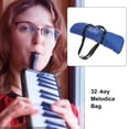thumbnail image 3 of TEHAUX Harmonica Storage 32 Key Melodica Bag Expanding File Folder Blue 1Set, 3 of 7