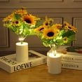thumbnail image 4 of Luz de mesita de noche luz de lectura de flores de simulación simulada para decoración de café, 4 of 8