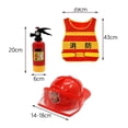 thumbnail image 4 of Disfraz De Para , Juguete Educativo Para , Recuerdo De Fiesta, Cosplay Baoblaze  Juguetes de disfraz de bombero, 4 of 8