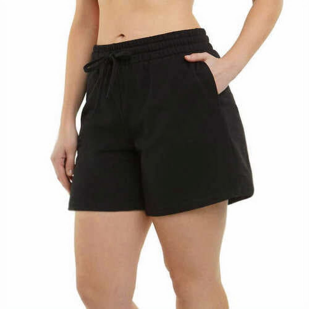 Danskin Womens Soft French Terry Active Shorts, 2 Pack