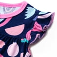 thumbnail image 5 of WIBACKER 100% Cotton Infant Baby Girl Snap-up Rompers, 0-24M,Ruffle Sleeve Toddler Summer Alpaca Jumpsuit, 5 of 7