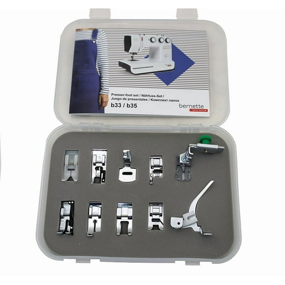 Bernette 10pc Presser Foot Kit Fits B33 and B35 Machines
