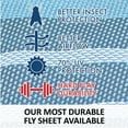 thumbnail image 3 of Schneiders Dura-Mesh II Striped Fly Sheets | VTEK Wither Relief Bellyband | Navy | 72, 3 of 9