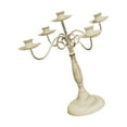 thumbnail image 2 of Candelabro de Metal, candelabro de pilar, soporte de vela, centro de mesa, adorno para la cena de Halloween, hogar, sala de estar, cumpleaños cinco cabezas, 2 of 8