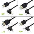 thumbnail image 4 of OD4.0mm Slim/Ultra Slim Micro HDMI to HDMI 2.1V 8K@60Hz 4K@120Hz 48Gbps,Compatible with Digital Camera, Camcorder, Tablet Down Angle 0.3m, 4 of 6