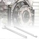 thumbnail image 2 of E34 E39 E36 E46 E90 32mm Fan Clutch Nut and Water Pump Bracket Tool Kit Removal Set Silver SZRH, 2 of 5