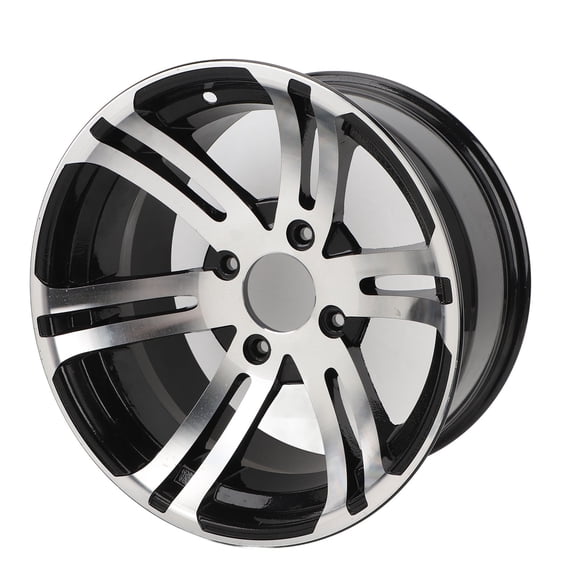 14in Aluminum Trailer Wheels Hub, Aluminum Alloy High Strength Strong Construction Long Lifespan for ATV Go Kart Golfs Cart, ATV Wheels Hub Rims Upgrade Ride for Automotive Wheels